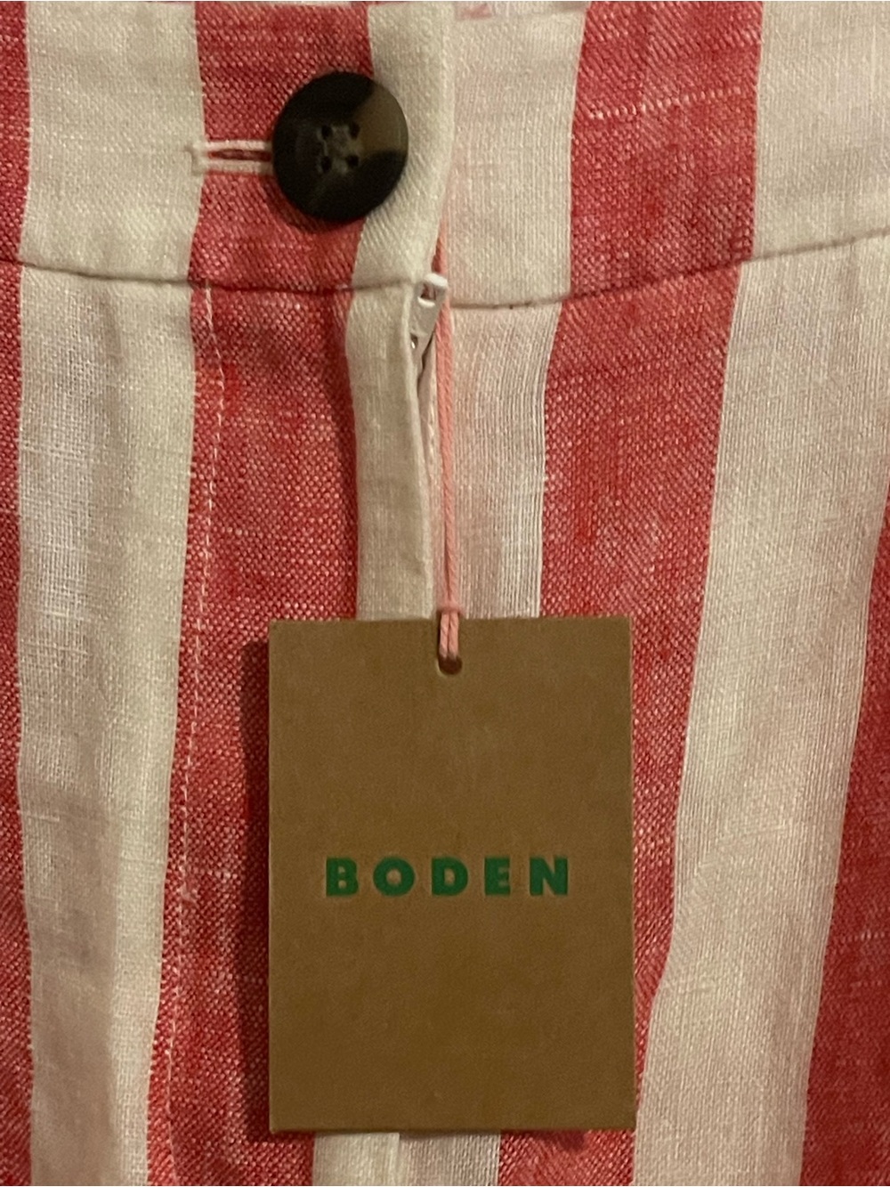 NWT Boden Dulwich Linen Trousers Size 4R - Picture 5 of 7